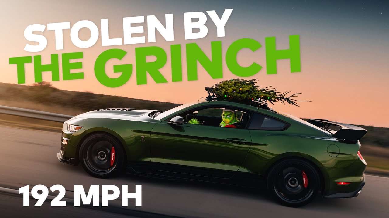 A Grinch Stole Hennessey's Christmas Tree Using A 1000 HP Mustang GT500