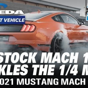 Steeda Does Quarter-Mile Runs With A Stock 2021 Ford Mustang Mach 1