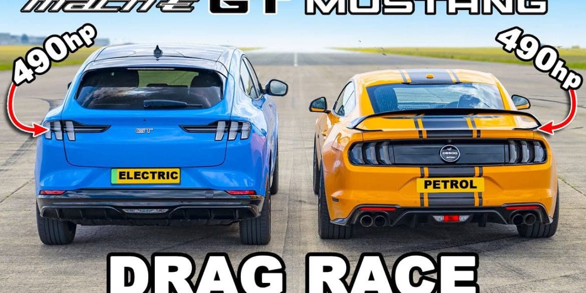 Ford Mustang GT Drag Races A Mustang-Wannabe: Mustang Mach-E GT