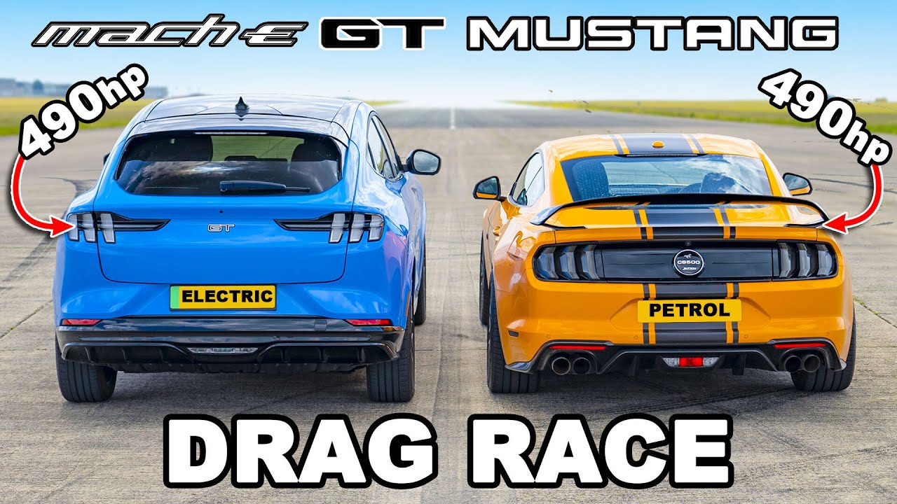 Ford Mustang GT Drag Races A Mustang-Wannabe: Mustang Mach-E GT