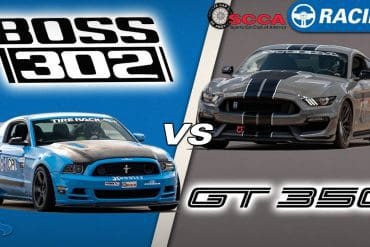 Ford Mustang Boss 302 Goes Head-To-Head Against A Shelby GT350 At An SCCA National Autocross Event