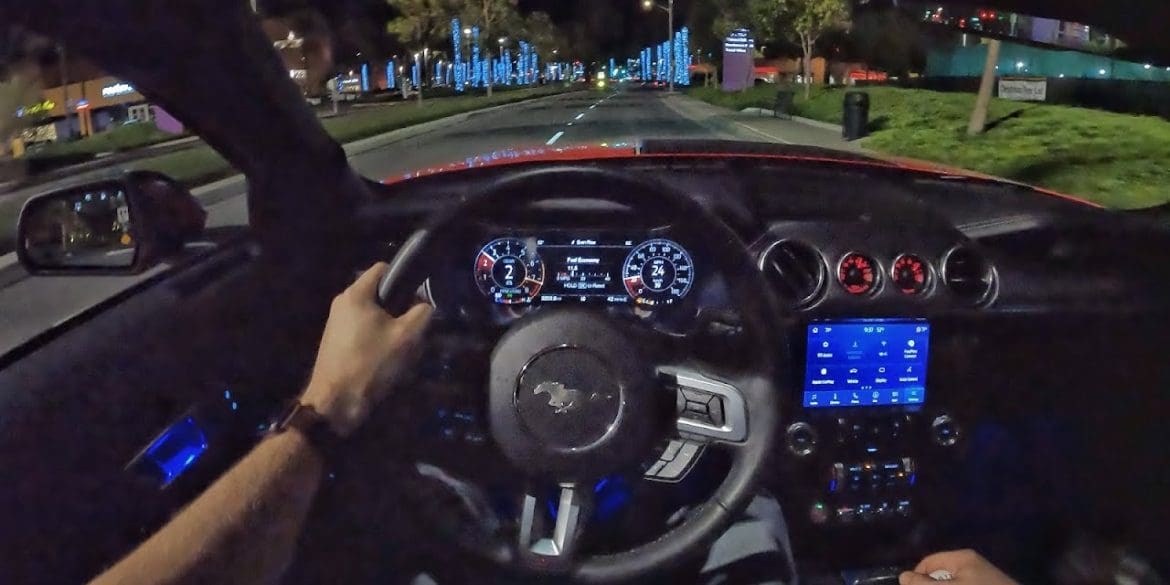 Taking A 2022 Ford Mustang Mach 1 For A Night Drive