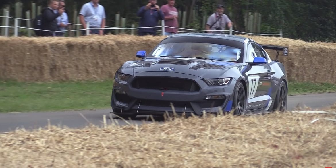 Ford Mustang GT4 Race Car At The Goodwood Festival Of Speed