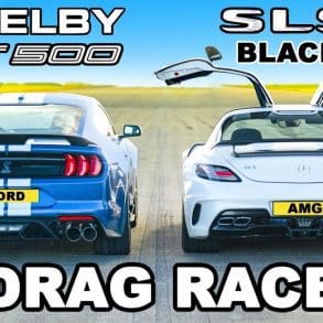 German Super Coupe Versus Supercharged American Muscle