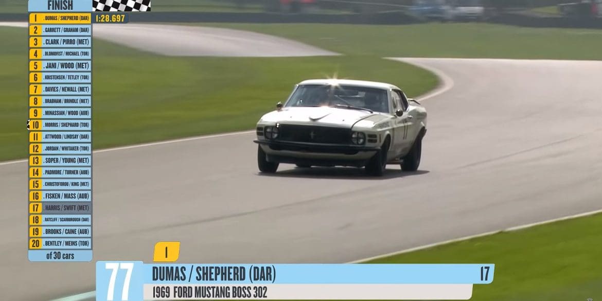 Romain Dumas Pushes His 1969 Mustang Boss 302 Around Goodwood