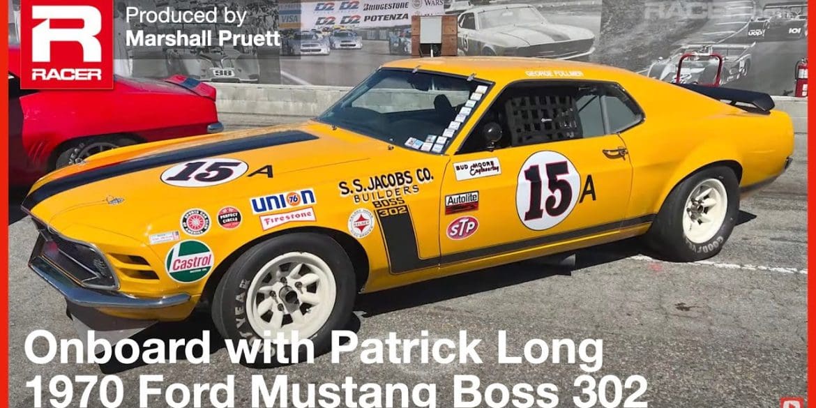 1970 Ford Mustang Boss 302 Trans Am Battles Bruce Canepa's AMC Javelin At The 2022 Rolex Monterey Motorsports Reunion