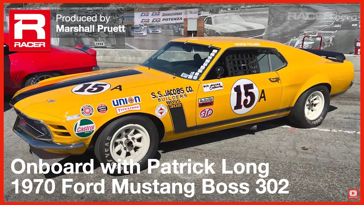 1970 Ford Mustang Boss 302 Trans Am Battles Bruce Canepa's AMC Javelin At The 2022 Rolex Monterey Motorsports Reunion