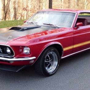1965 Red Ford Mustang