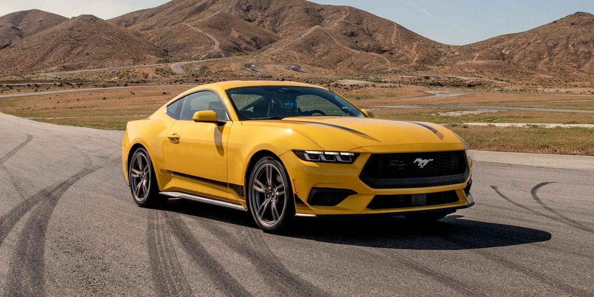 Yellow 2024 Ford Mustang Ecoboost