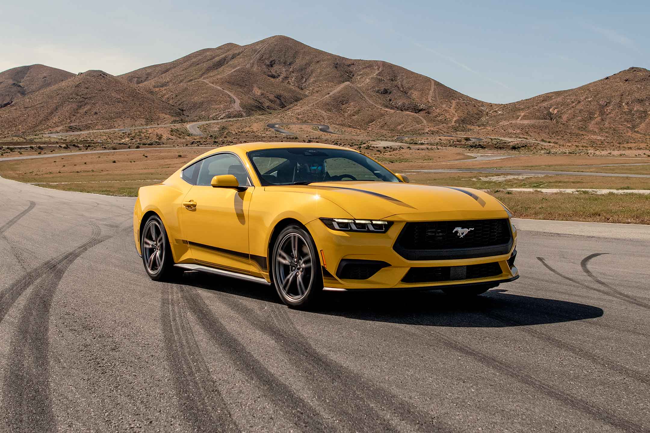 Yellow 2024 Ford Mustang Ecoboost