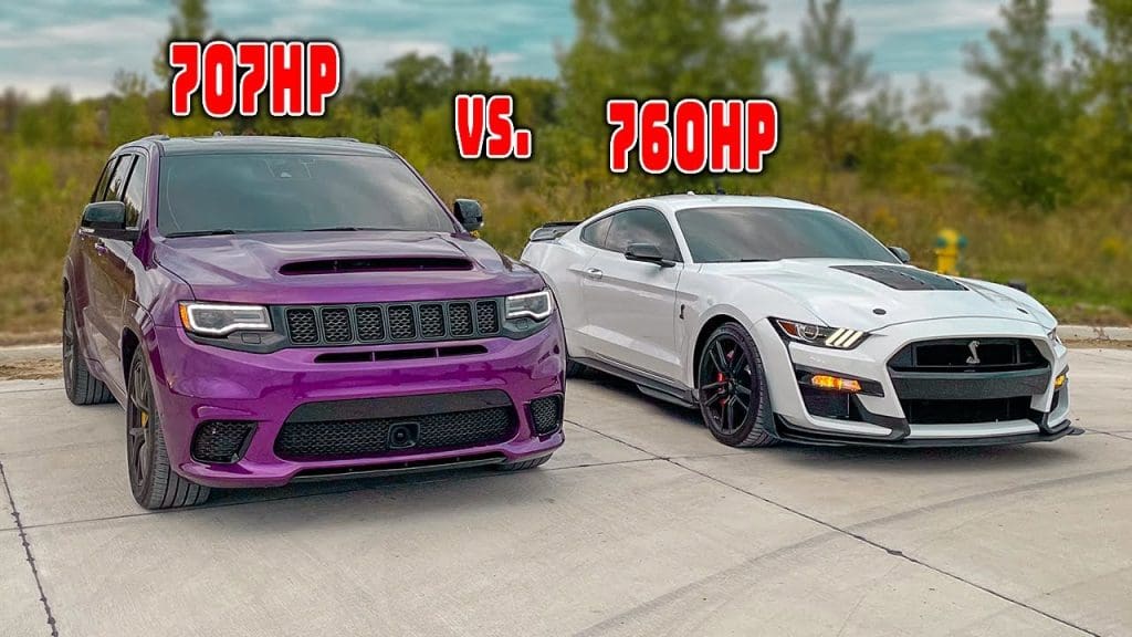Gt500 Drag Racing Shelby GT500 Drag Races A Jeep Trackhawk And McLaren GT - Mustang Specs