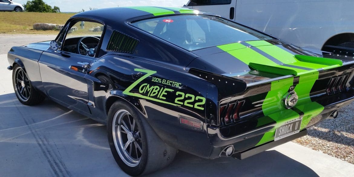 The zombie 222 electric mustang