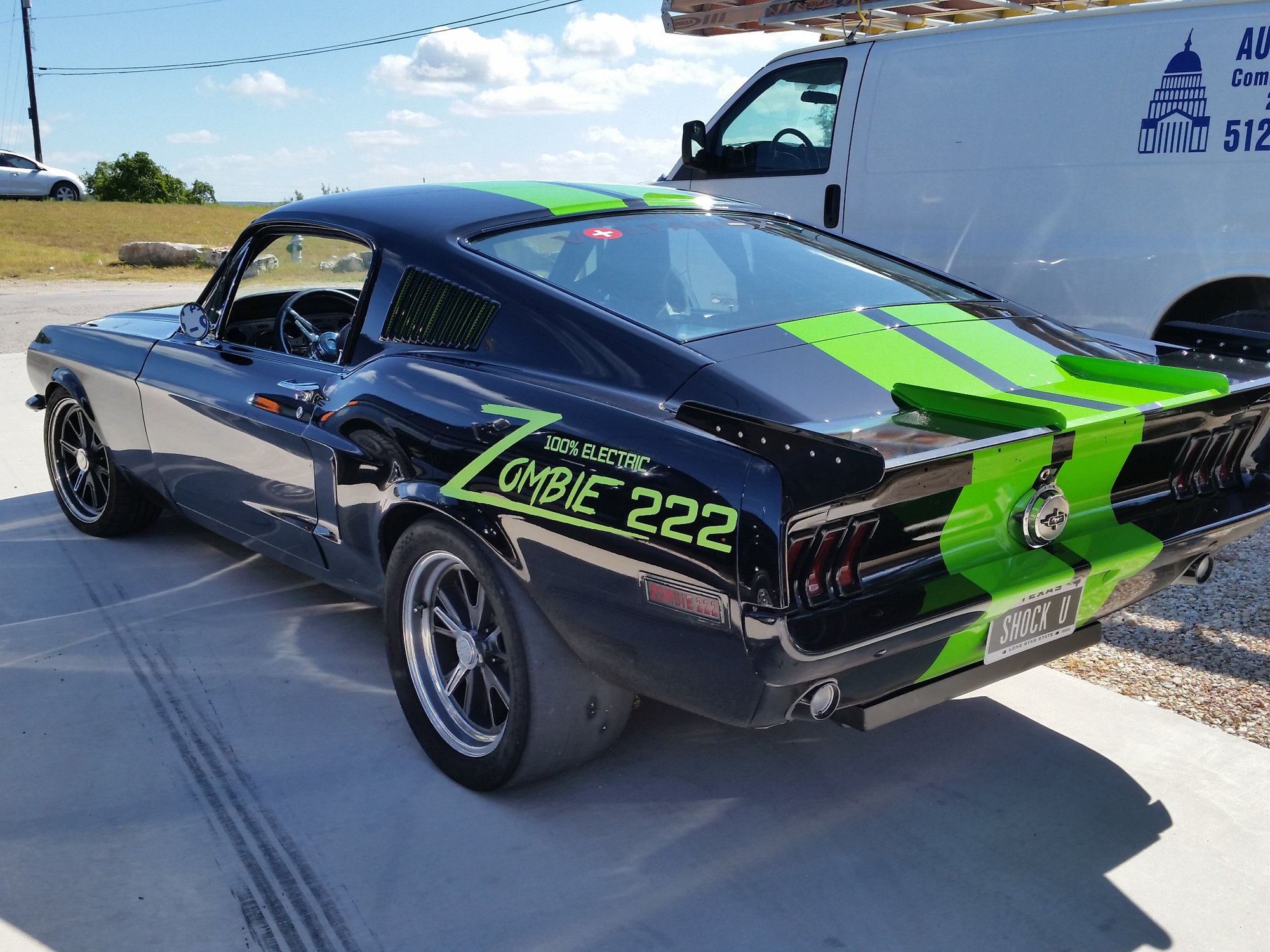 The zombie 222 electric mustang