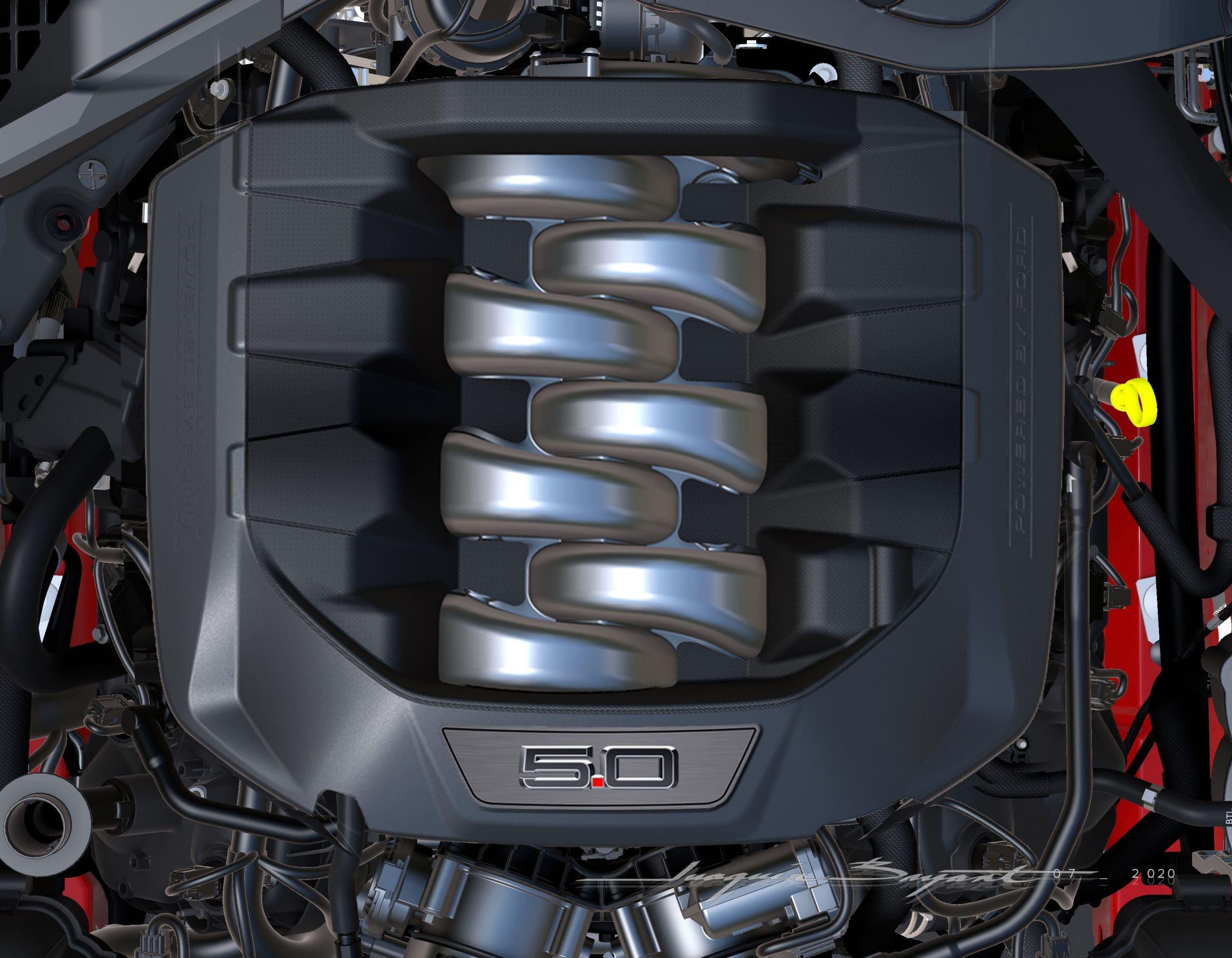 2024 Mustang 5.0L Engine
