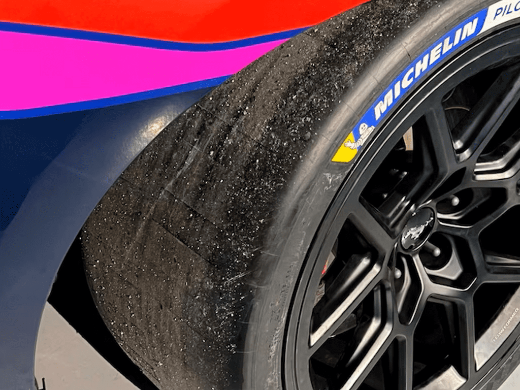 Wheel closeup on 2024 Ford Mustang Dark Horse R