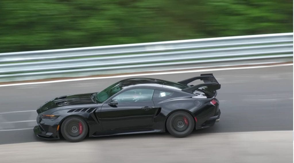 Watch The 2025 Ford Mustang GTD Tear Up The Nürburgring During Testing 